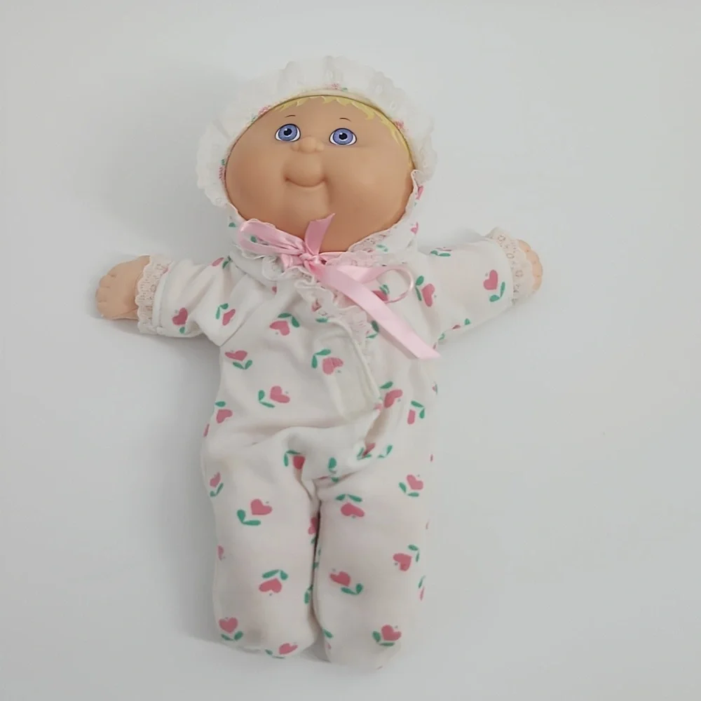 Vintage 1992 CABBAGE Patch Kid Small Baby Blond Hair Caucasian